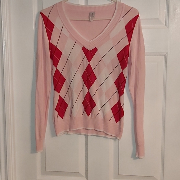 Argyle Pink Sweater by Tristan - Picture 2 of 6